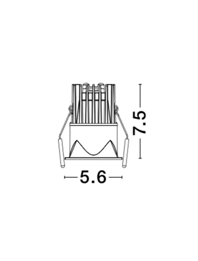 Spot BREE LED 7 W, 37 V 200 mA, 490 lm, 3000K, IP32, aluminiu