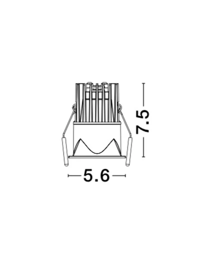 Spot BREE LED 7 W, 37 V 200 mA, 490 lm, 3000K, IP32, aluminiu