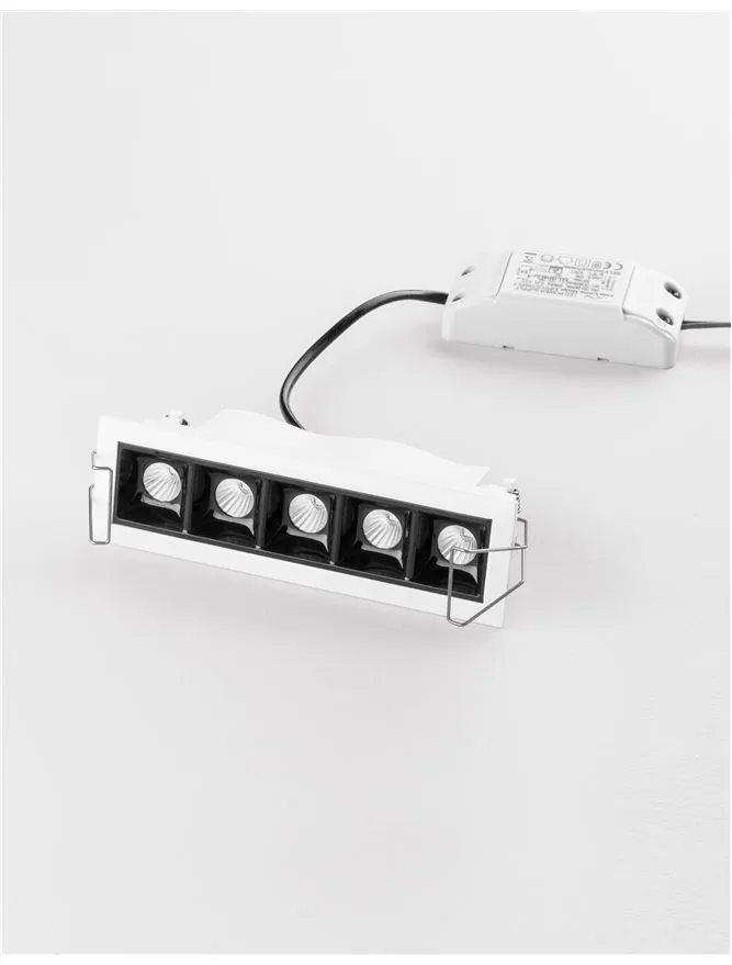 Spot SWAN LED 5x2 W, 16 V 500 mA, 700 lm, 3000K, IP20, aluminiu