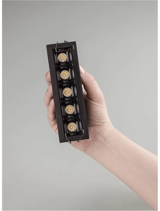 Spot SWAN LED 5x2 W, 16 V 500 mA, 700 lm, 3000K, IP20, aluminiu