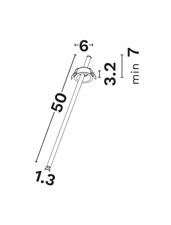 Spot Hue LED 3 W, 220-240 V, 127 lm, 3000K, IP20, UGR <15, CRI ≥90, aluminiu