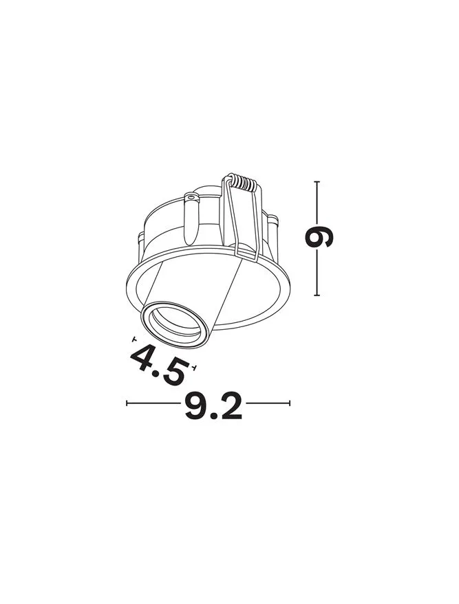 Spot Pulse LED 10 W, 220-240 V, 878 lm, 2700K, IP20, UGR <17, CRI ≥90, aluminiu