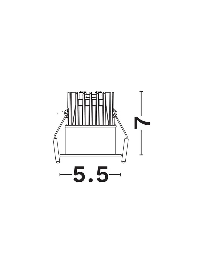 Spot BLADE LED 9 W, 220-240 V, 557 lm, 3000K, IP65, UGR <17, CRI ≥90, aluminiu