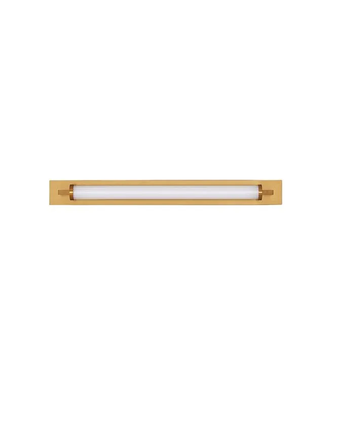 Aplică FASKO LED 16 W, 220-240 V, 1148 lm, 3000K, IP44, acril, metal, sticlă și alamă