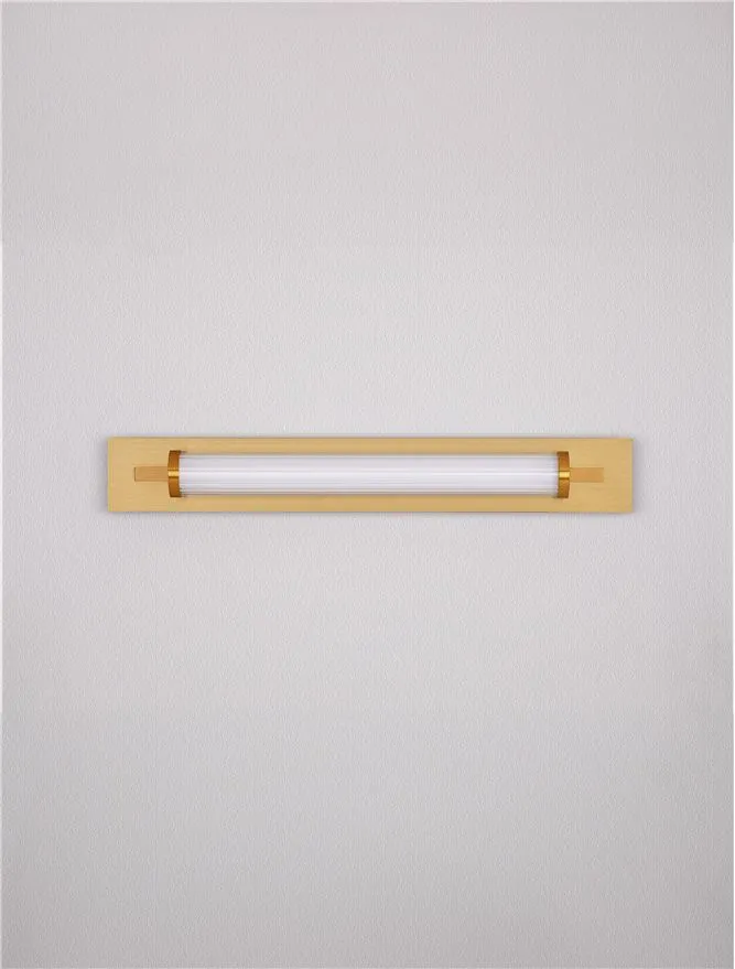 Aplică FASKO LED 13 W, 220-240 V, 908 lm, 3000K, IP44, acril, metal, sticlă și alamă