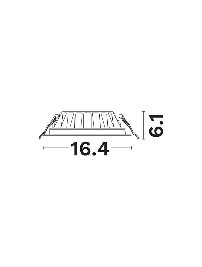 Spot Urby LED 15 W, 220-240 V, 1240 lm, 4000K, IP20, UGR <19, CRI ≥90, aluminiu