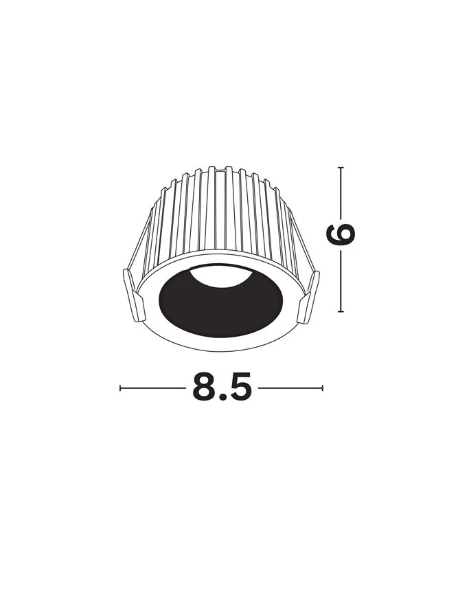 Spot Helio LED 14 W, 220-240 V, 663 lm, 2700K, IP20, UGR <19, CRI ≥90, aluminiu