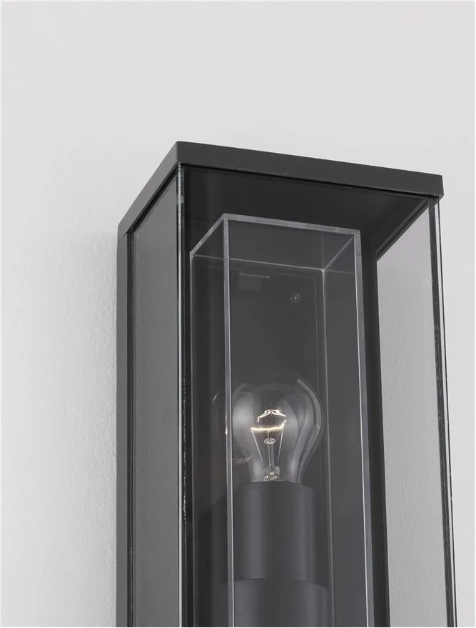 Aplică exterior REGINA E27, 1x12 W, 220-240 V, IP65, aluminiu și sticlă 6