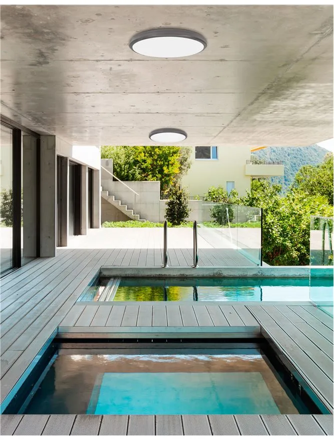 Plafonieră exterior TOMMY LED 25 W, 220-240 V, 1500 lm, 3000K, IP54, acril și ABS
