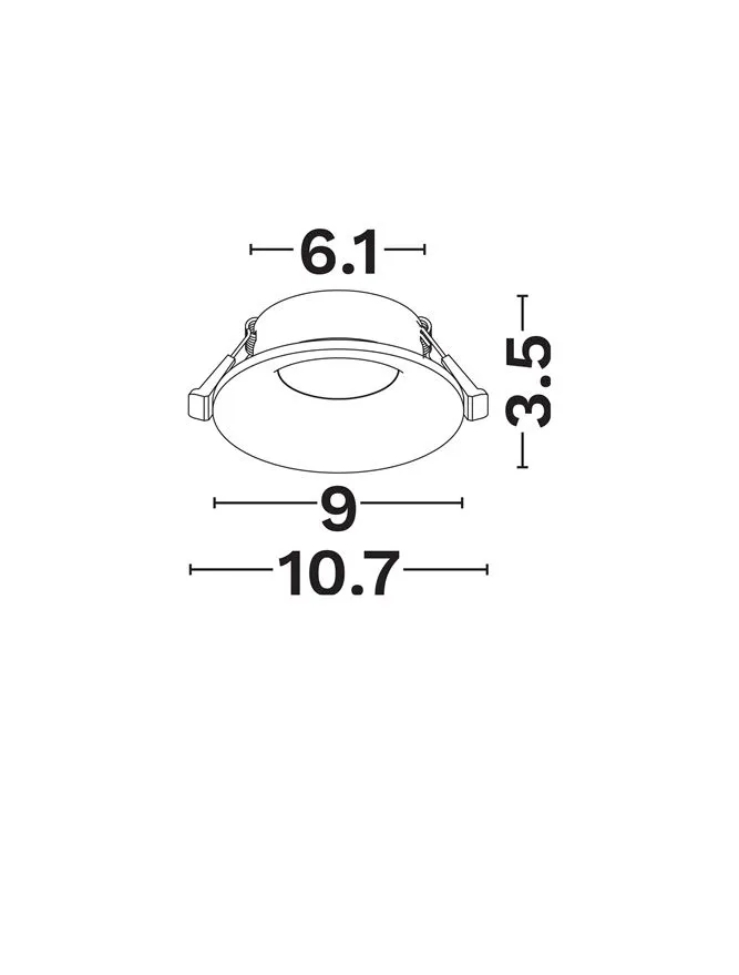 Spot Crib GU10, 1x10 W, 220-240 V, IP20, aluminiu