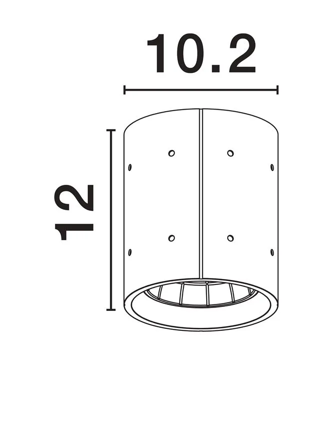 Plafonieră exterior RITZ LED 10 W, 220-240 V, 1044 lm, 3000K, IP65, ciment