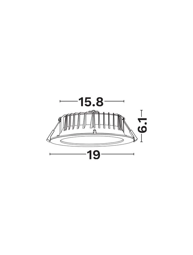Spot Vessel LED 24 W, 220-240 V, 3019 lm, 5700K, IP54, CRI ≥80, aluminiu