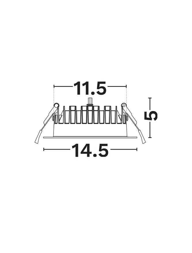 Spot Dine LED 18 W, 220-240 V, 2094 lm, 3000-4000-5000K, IP54, CRI ≥80, aluminiu