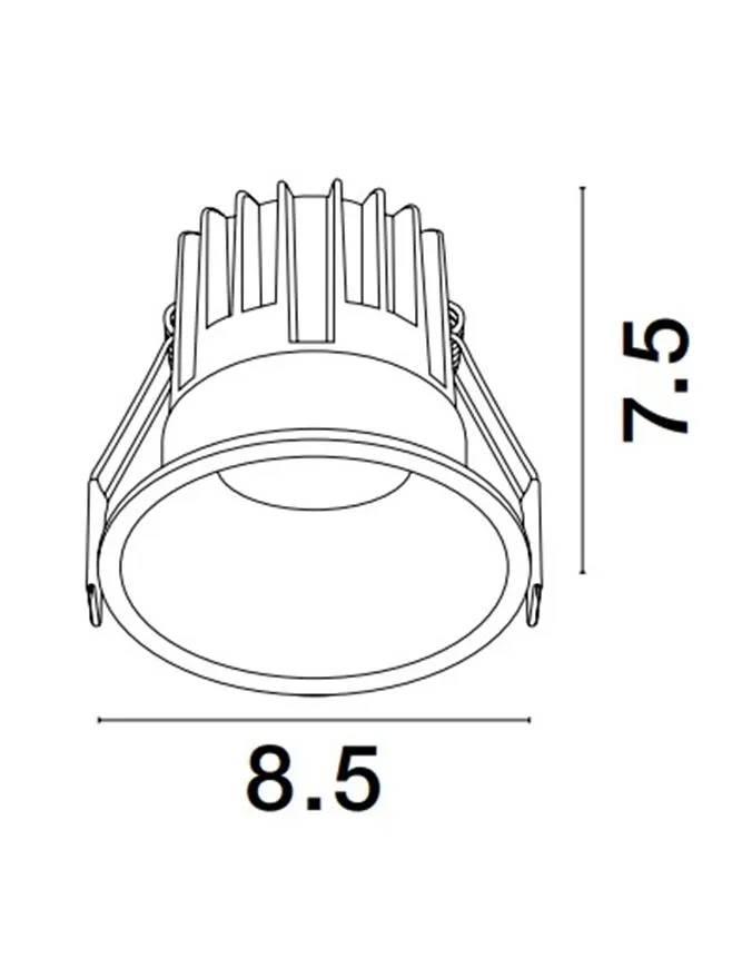 Spot LUELA LED 13 W, 220-240 V, 1039 lm, 3000K, IP20, UGR <19, CRI ≥90, aluminiu