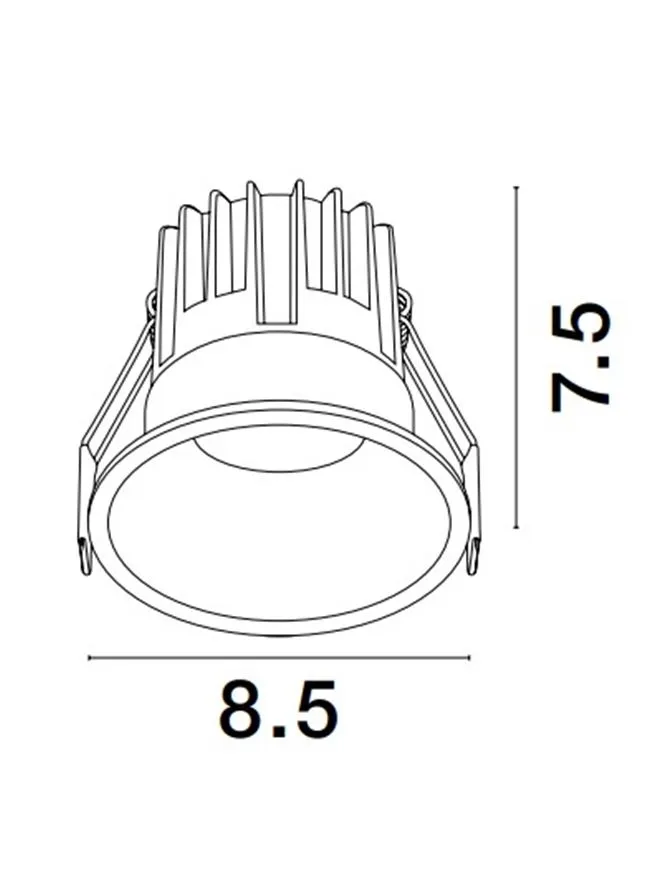 Spot LUELA LED 13 W, 220-240 V, 1138 lm, 2700K, IP20, UGR <19, CRI ≥90, aluminiu