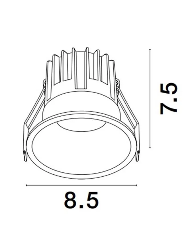 Spot LUELA LED 13 W, 220-240 V, 925 lm, 2700K, IP20, UGR <19, CRI ≥90, aluminiu