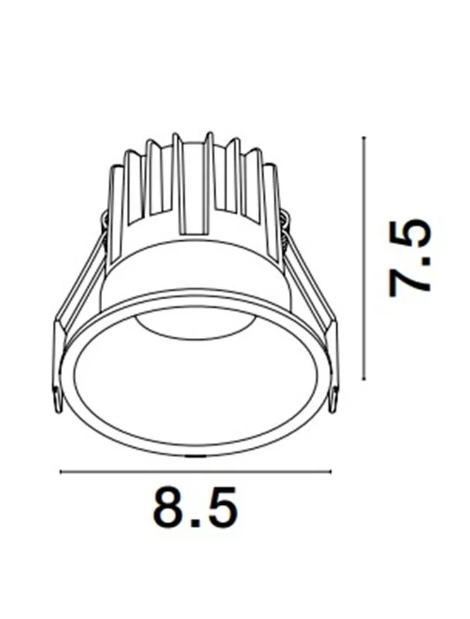Spot LUELA LED 13 W, 220-240 V, 1253 lm, 4000K, IP20, UGR <19, CRI ≥90, aluminiu