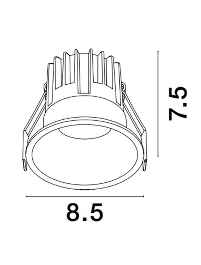 Spot LUELA LED 13 W, 220-240 V, 1037 lm, 4000K, IP20, UGR <19, CRI ≥90, aluminiu