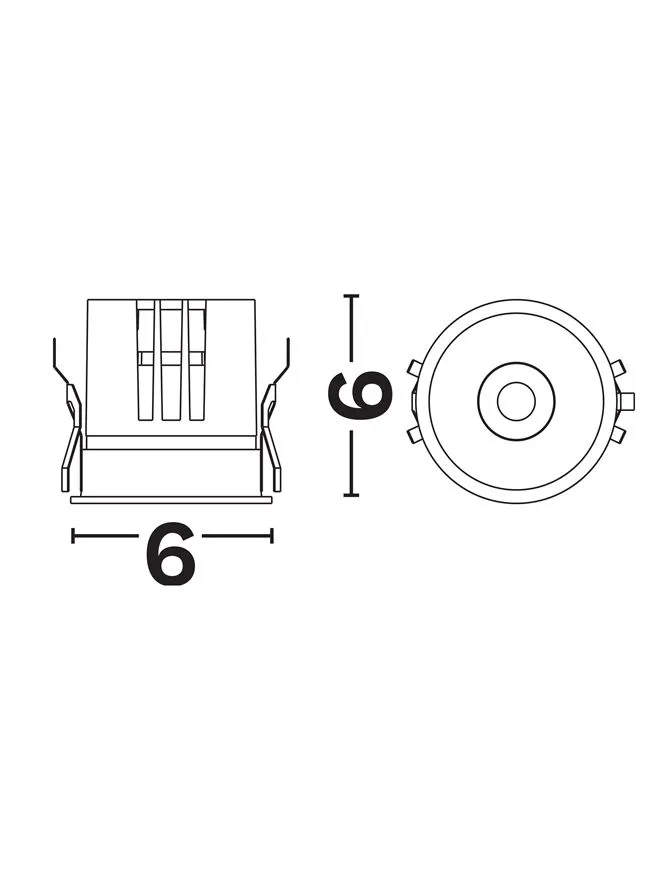 Spot Sanco LED 10 W, 220-240 V, 732 lm, 2700K, IP20, UGR <18, CRI ≥90, aluminiu