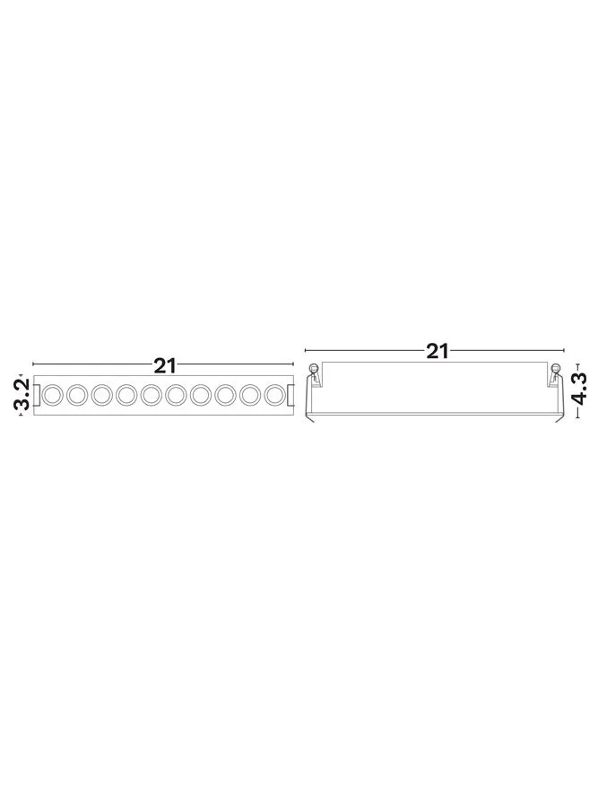 Spot Canon LED 14 W, 220-240 V, 806 lm, 3000K, IP20, UGR <12, CRI ≥90, aluminiu