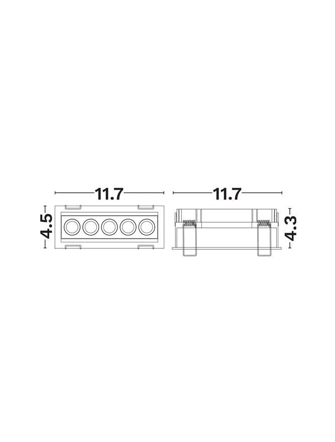 Spot Canon LED 8 W, 220-240 V, 401 lm, 3000K, IP20, UGR <12, CRI ≥90, aluminiu