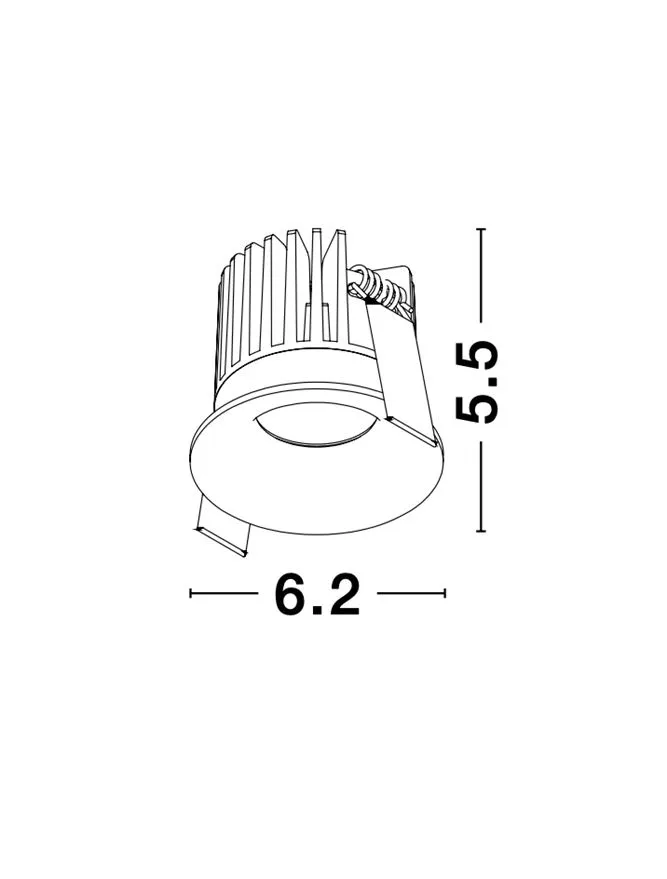 Spot PETIT 9 W, 24 V, 530 lm, 3000K, IP42, aluminiu