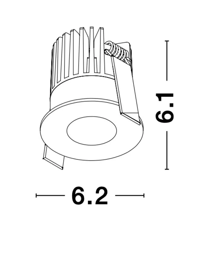 Spot PETIT 9 W, 24 V, 542 lm, 3000K, IP42, aluminiu