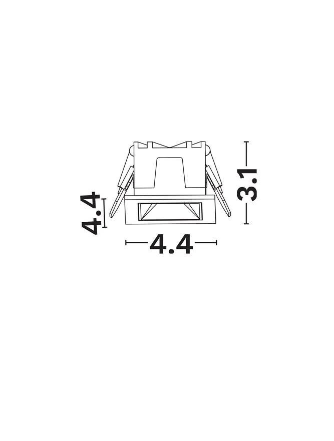 Spot Area LED 3 W, 220-240 V, 111 lm, 2700K, IP20, UGR <19, CRI ≥80, aluminiu
