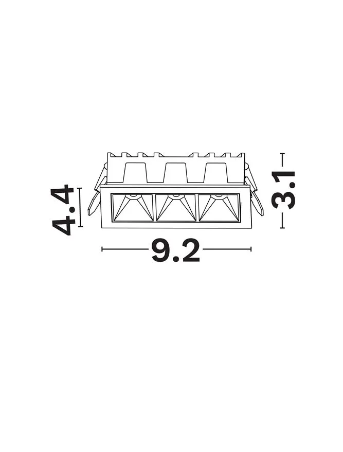 Spot Area LED 6 W, 220-240 V, 465 lm, 2700K, IP20, UGR <19, CRI ≥80, aluminiu
