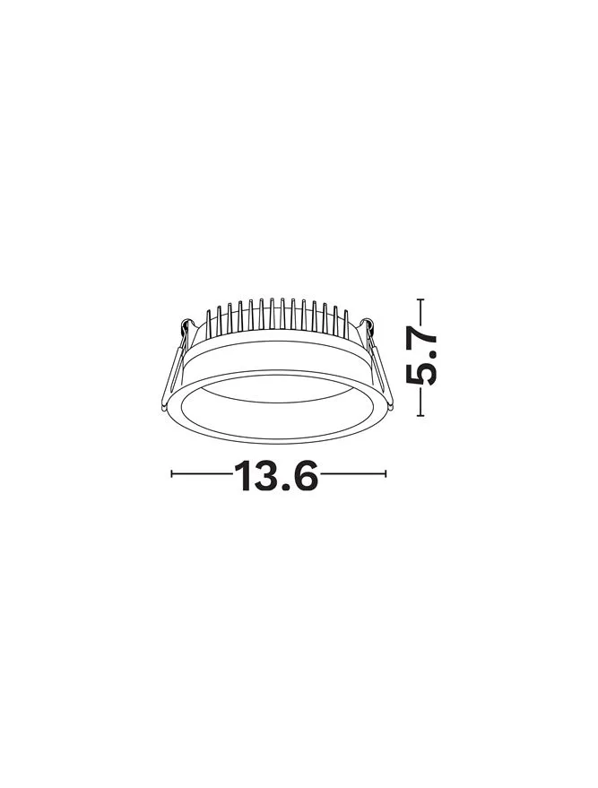 Spot Fati LED 14 W, 220-240 V, 1212 lm, 3000K, IP20, CRI ≥90, aluminiu