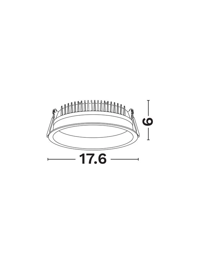 Spot Fati LED 23 W, 220-240 V, 2193 lm, 3000K, IP20, CRI ≥90, aluminiu