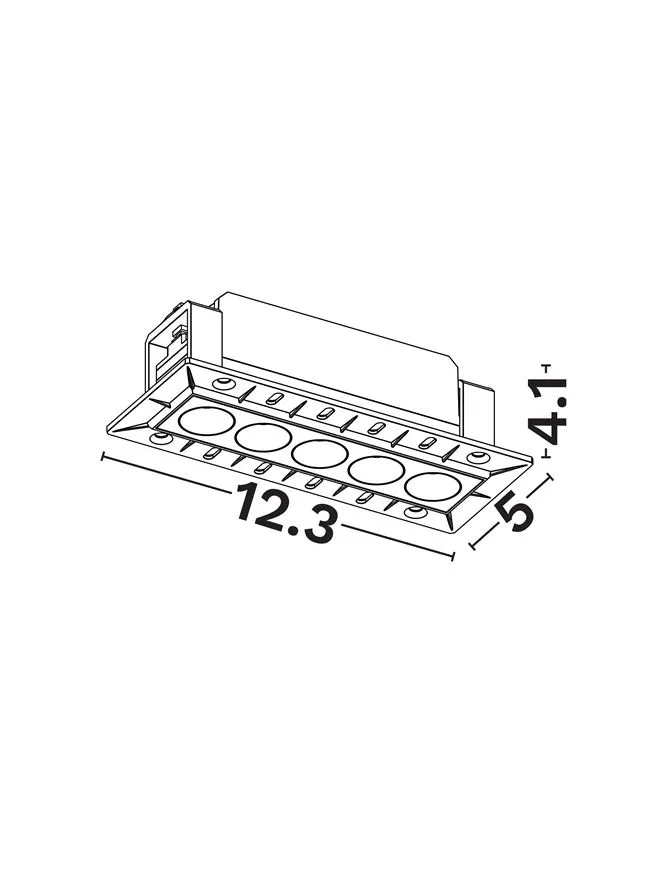 Spot Gono LED 11 W, 220-240 V, 541 lm, 3000K, IP20, UGR <19, CRI ≥90, aluminiu