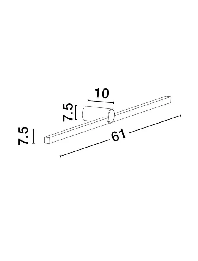 BREGGO LED 12 W, 220-240 V, 731 lm, 3000K, IP54, aluminiu