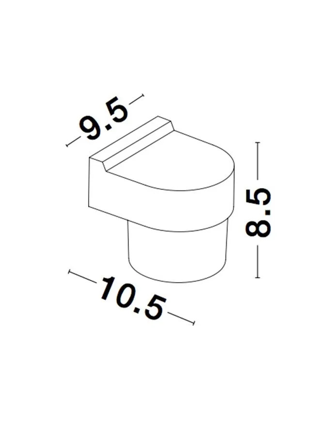Aplică exterior DARF LED 5 W, 100-240 V, 420 lm, 3000K, IP65, CRI ≥80, aluminiu și ABS 5