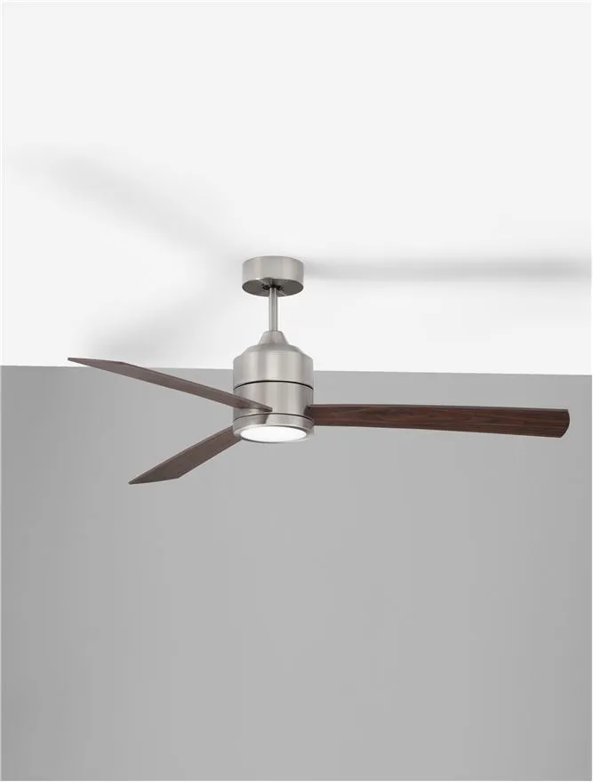 Ventilator AXEL 38 W, 220-240 V, IP20, aluminiu și lemn
