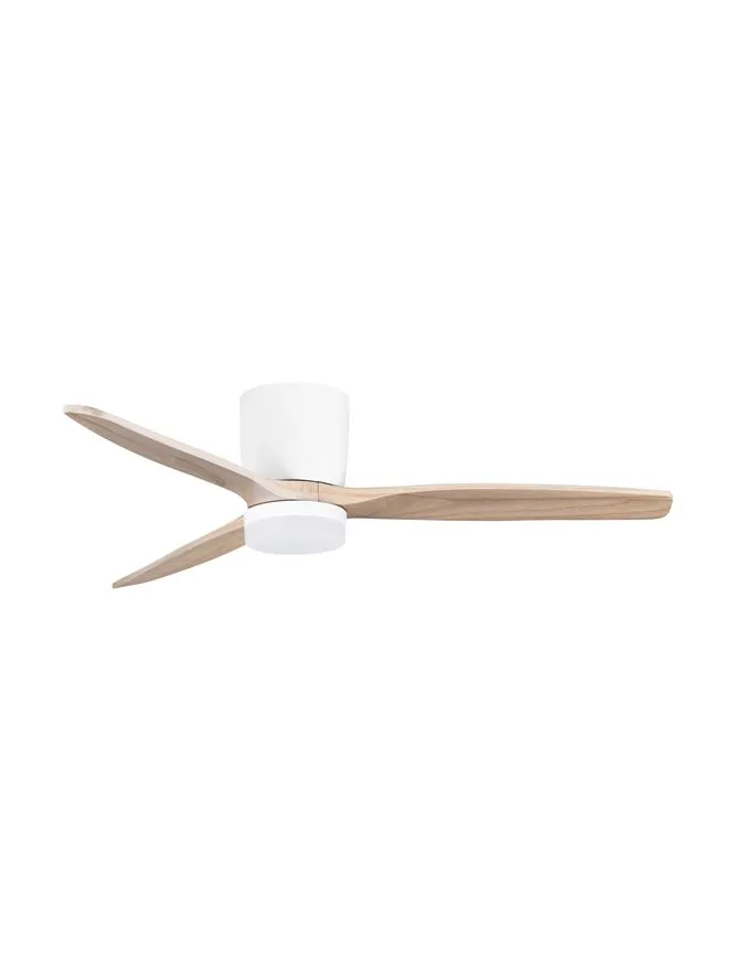 Ventilator ALOA LED 18 W, 220-240 V, 2190 lm, 3000-4000-6500K, IP20, acril, metal și lemn