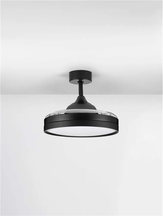 Ventilator NEVMA LED 36 W, 220-240 V, 4100 lm, 3000-4000-6500K, IP20, metal și ABS