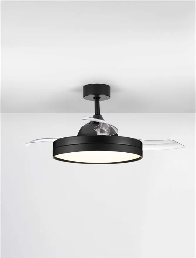 Ventilator NEVMA LED 36 W, 220-240 V, 4100 lm, 3000-4000-6500K, IP20, metal și ABS