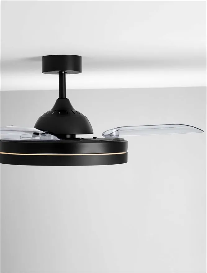 Ventilator NEVMA LED 36 W, 220-240 V, 4100 lm, 3000-4000-6500K, IP20, metal și ABS