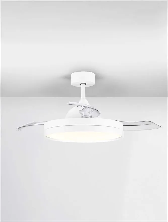 Ventilator NEVMA LED 36 W, 220-240 V, 4100 lm, 3000-4000-6500K, IP20, metal și ABS