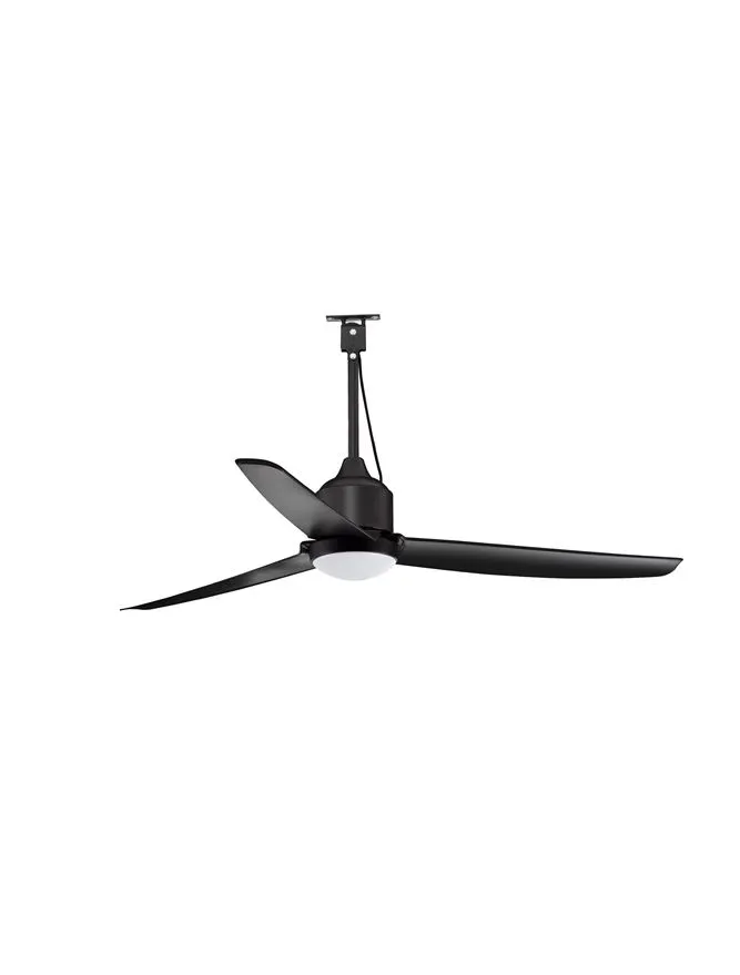 Ventilator BLOWY LED 17 W, 220-240 V, 1186 lm, 3000-4500-6000K, IP54, dimmabil cu telecomandă, metal și ABS