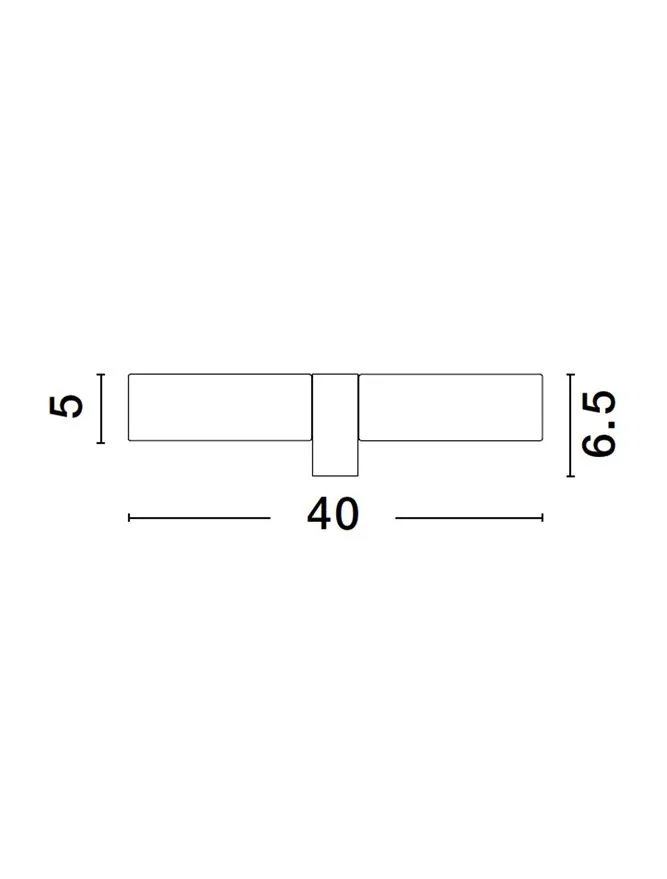 Aplică CORB E14, 2x5 W, 230 V, IP44, aluminiu și sticlă