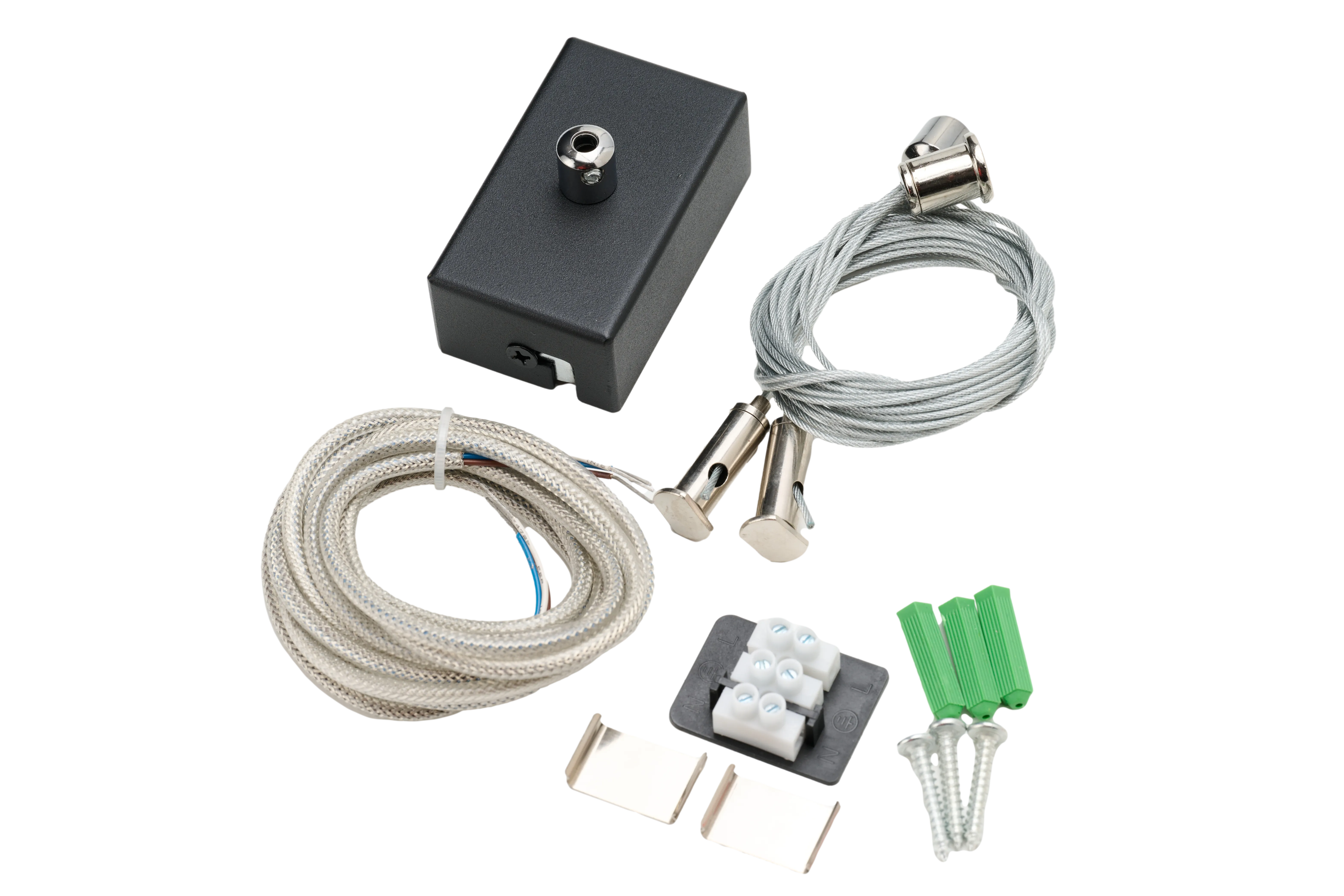 Accesoriu LINELIO, negru, finisaj mat, 230V, IP20