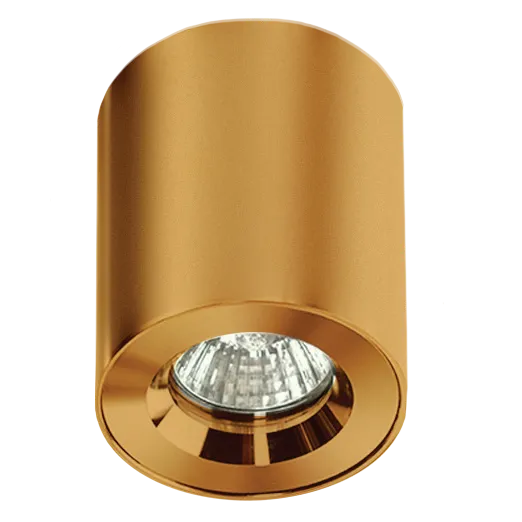 Spot aparent ARO, auriu, finisaj strălucitor, 230V, GU10, 1x40W, IP54