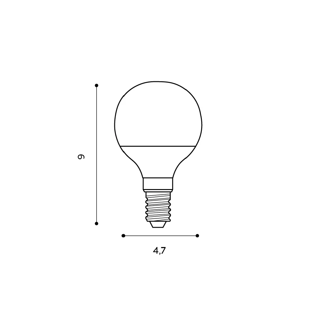 Bec AZZARDO, alb, finisaj mat, 230V, E14, 1x5W, 450lm, 2700-6500K, CRI ≥80, Dimm, CCT, RGB, IP20