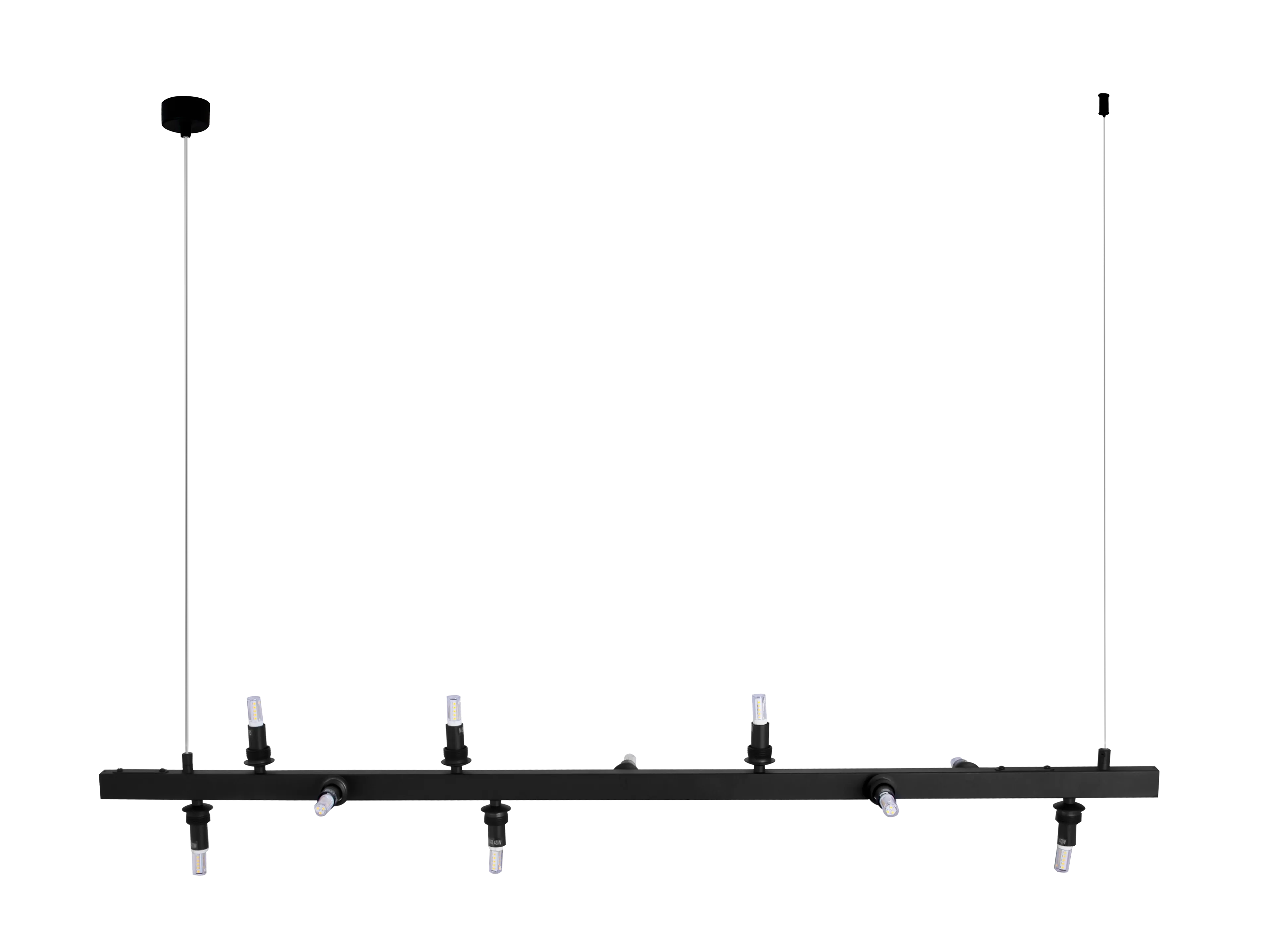 Accesoriu BUBBLES, negru, finisaj mat, 230V, G9, 10x40W / LED 6W, IP20