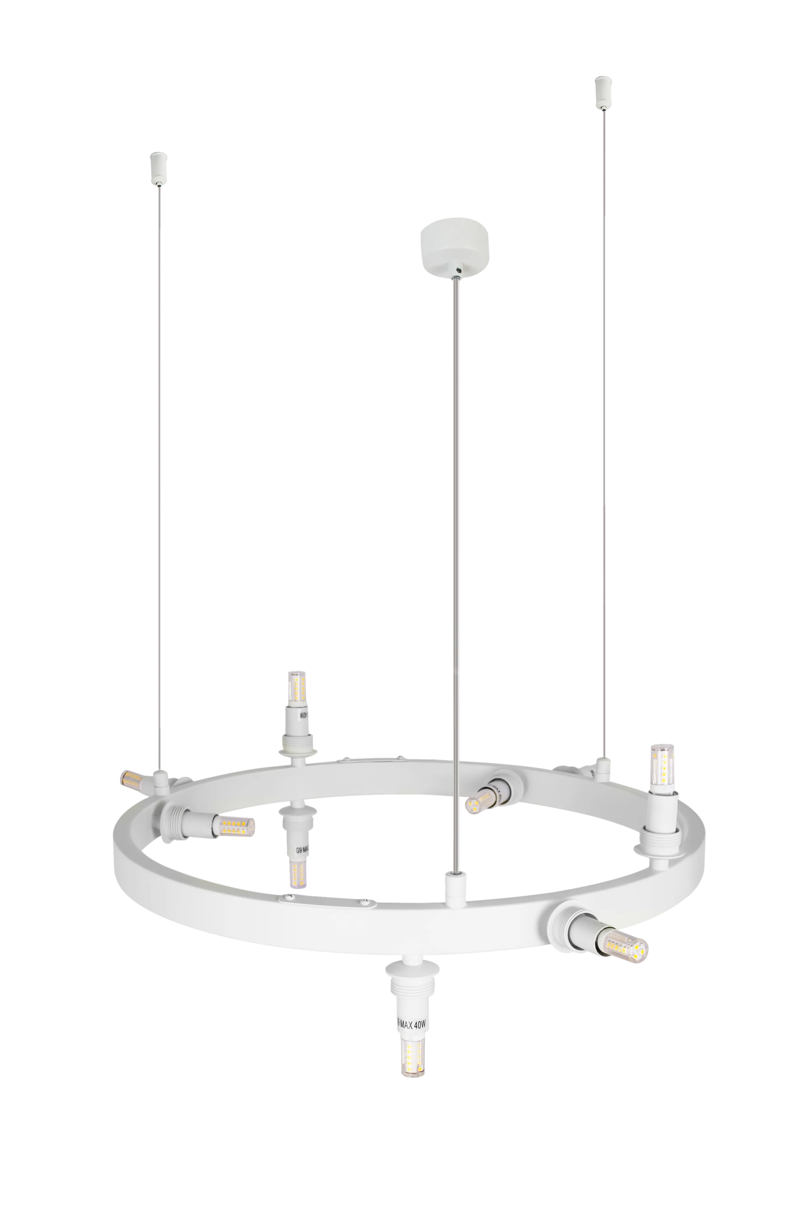 Accesoriu BUBBLES, alb, finisaj mat, 230V, G9, 10x60W / LED 6W, IP20