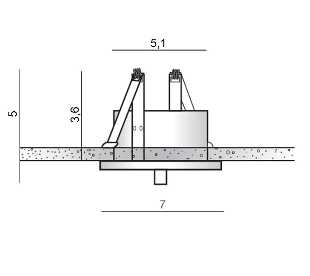 Accesoriu CANOPY, alb, finisaj mat, IP20