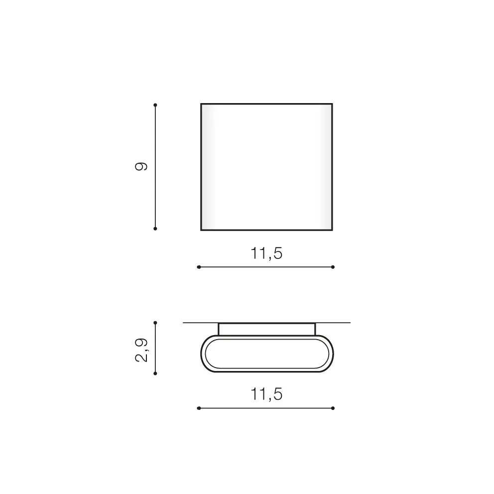 Aplică CREMONA S, alb, finisaj mat, 230V, LED, 2x7W, 143lm, 2900K, CRI ≥80, IP54 2