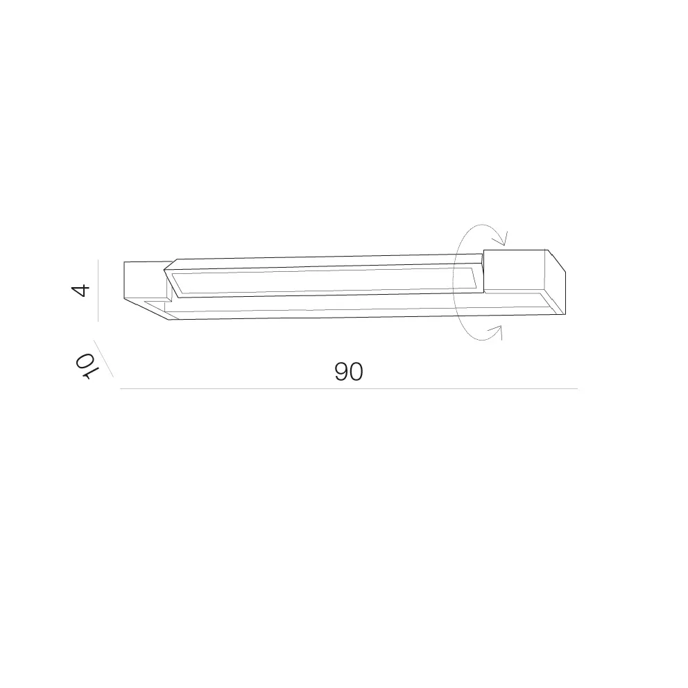 Aplică DALI 4000K, alb, finisaj mat, 230V, LED, 1x23W, 2800lm, 4000K, CRI ≥80, IP44